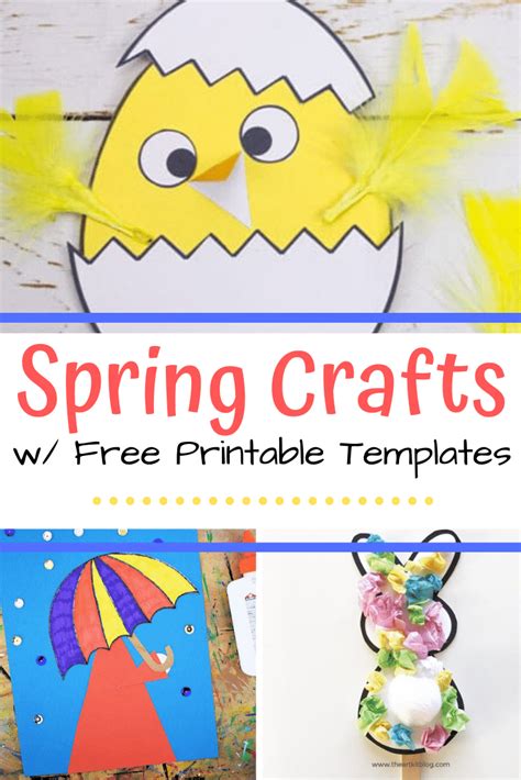 Printable Template Spring Crafts